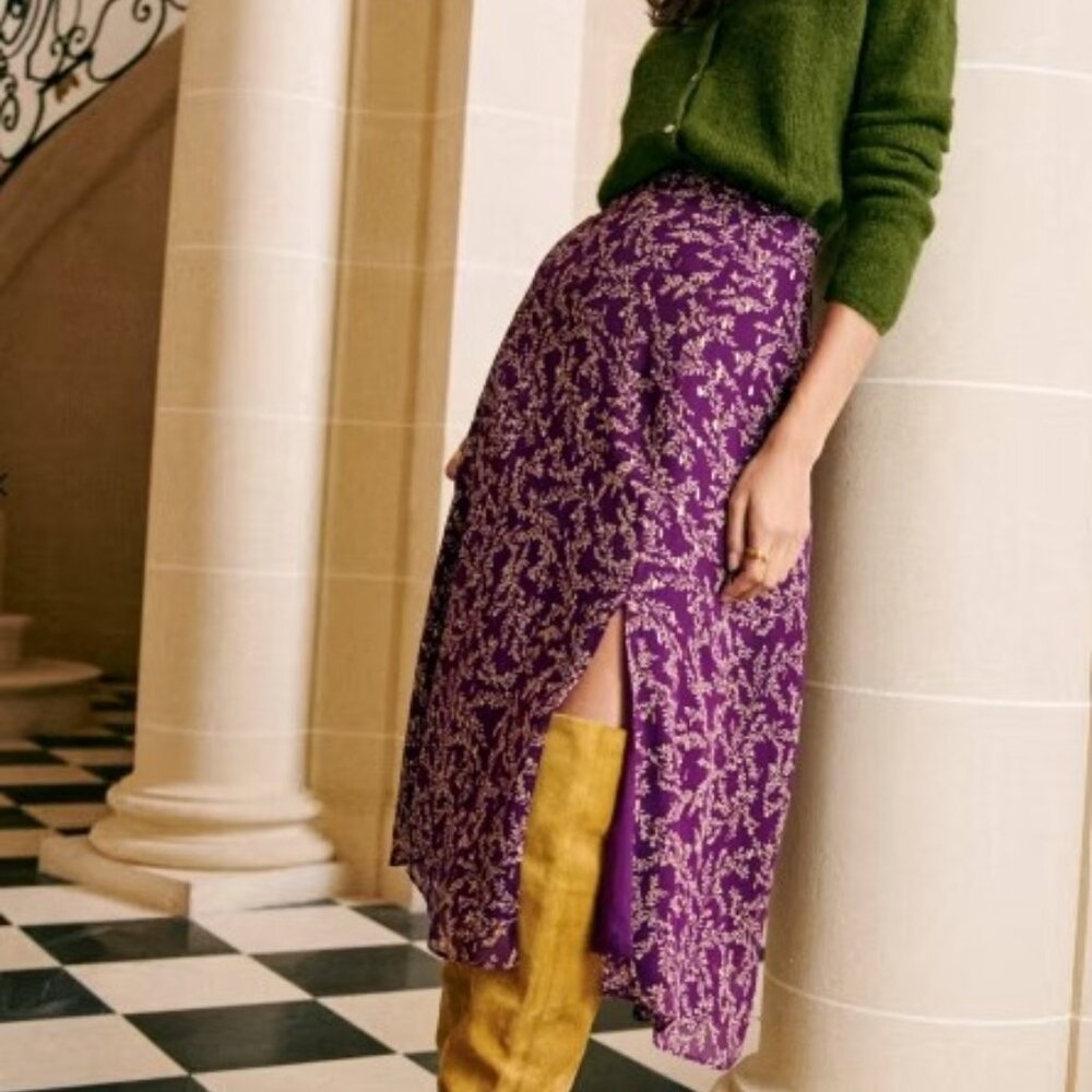 Tabata Fluid Midi skirt - Violet
